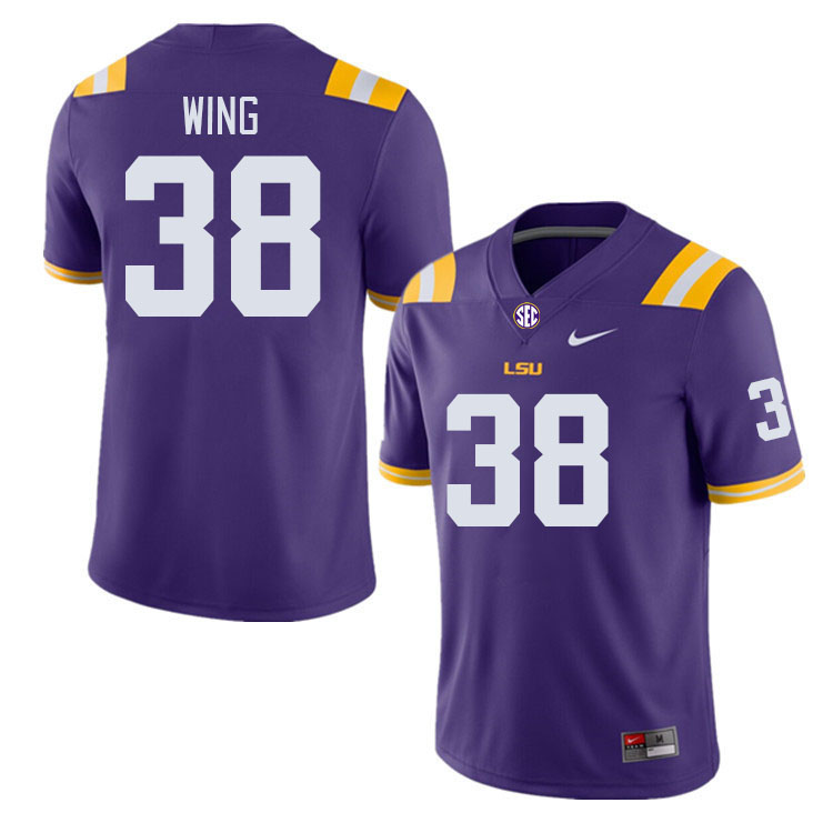 LSU Tigers #38 Brad Wing College Football Jerseys Stitched Sale-Purple